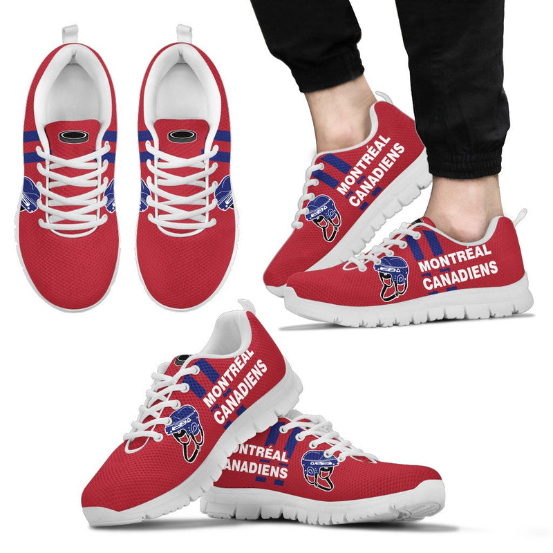 Vertical Two Line Mixed Helmet Montreal Canadiens Sneakers