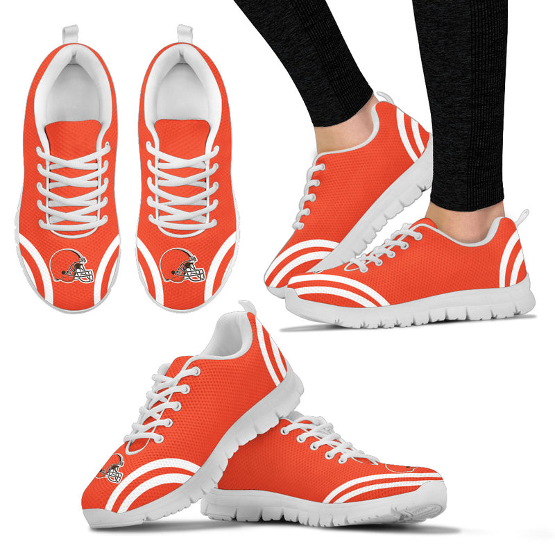 Lovely Curves Stunning Logo Icon Cleveland Browns Sneakers