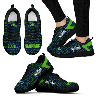 Pattern Logo Slide In Line Seattle Seahawks Sneakers