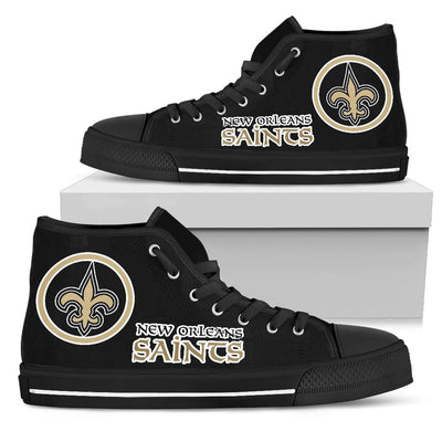 Circle Logo New Orleans Saints High Top Shoes