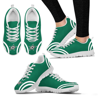 Lovely Curves Stunning Logo Icon Dallas Stars Sneakers