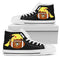 Pikachu Laying On Ball Pittsburgh Penguins High Top Shoes