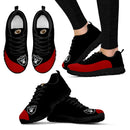 Valentine Love Red Colorful Oakland Raiders Sneakers