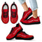 Wave Red Floating Pattern Calgary Flames Sneakers
