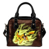 Pikachu Angry Moment Bowling Green Falcons Shoulder Handbags
