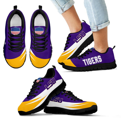 Awesome Gift Logo LSU Tigers Sneakers