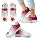 Leopard Pattern Awesome Louisville Cardinals Sneakers