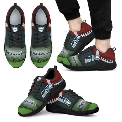 Awesome Seattle Seahawks Running Sneakers For Football Fan