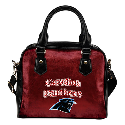 Love Icon Mix Carolina Panthers Logo Meaningful Shoulder Handbags