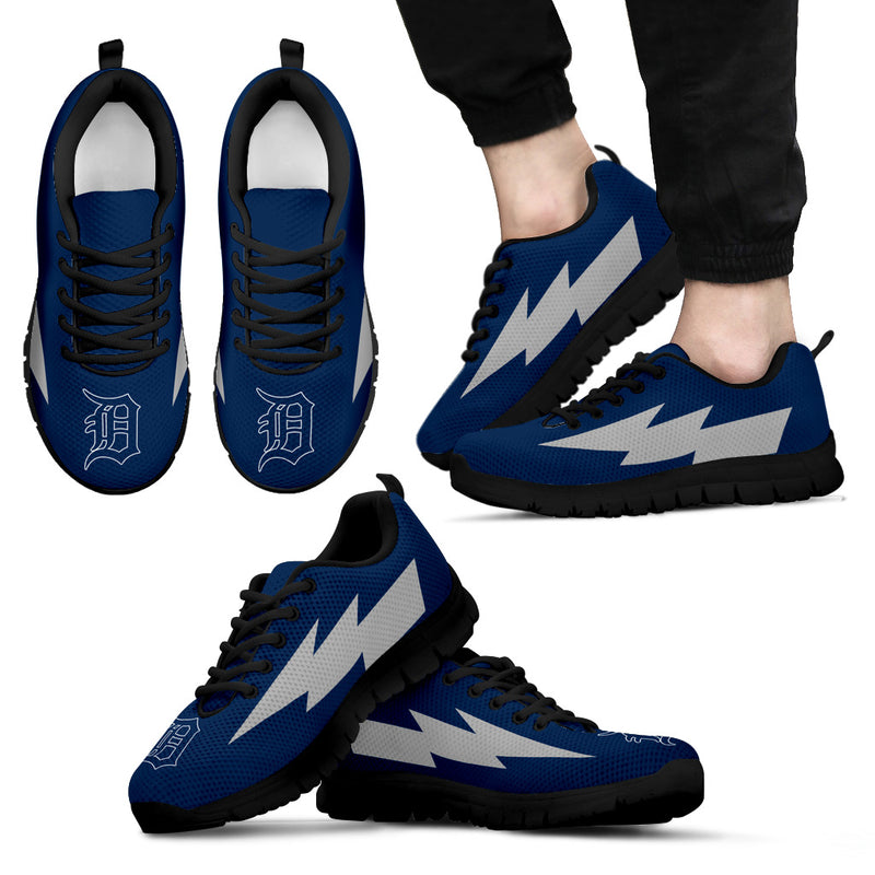 Lovely Style Detroit Tigers Sneakers Thunder Lightning Amazing Logo