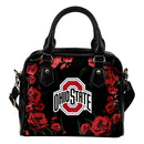 Valentine Rose With Thorns Ohio State Buckeyes Shoulder Handbags