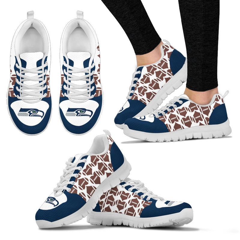 Great Football Love Frame Seattle Seahawks Sneakers