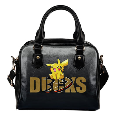 Pokemon Sit On Text Anaheim Ducks Shoulder Handbags