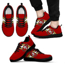 Three Colors Vertical San Francisco 49ers Sneakers