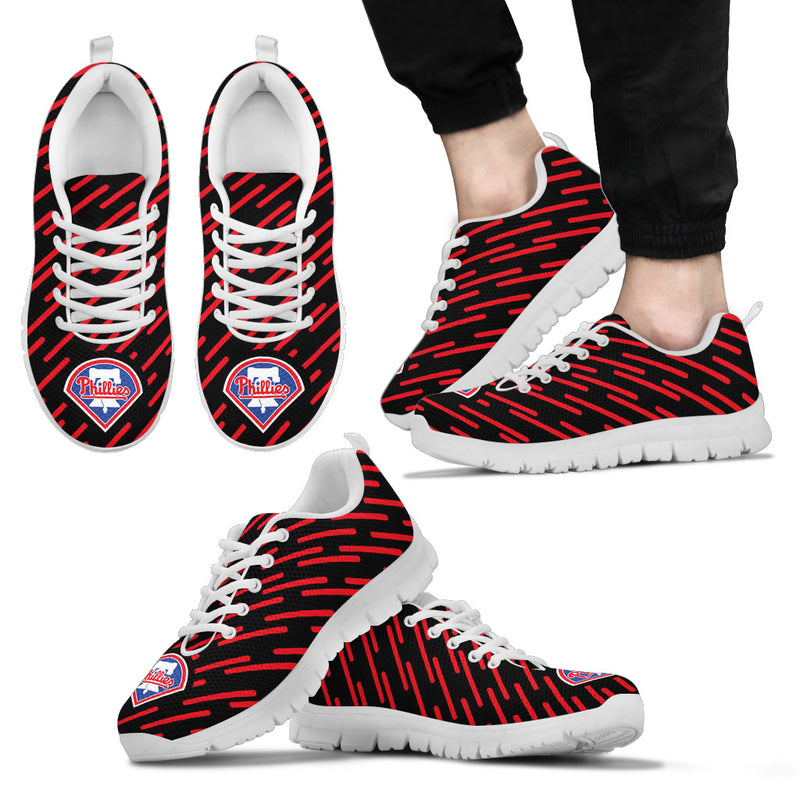 Marvelous Striped Stunning Logo Philadelphia Phillies Sneakers