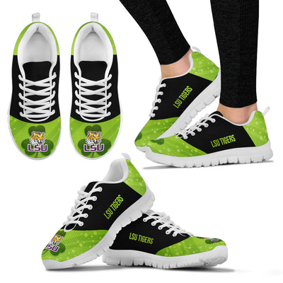 Four Leaf Clover St. Patrick's Day Stunning LSU Tigers Sneakers