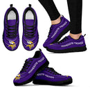 Wave Red Floating Pattern Minnesota Vikings Sneakers