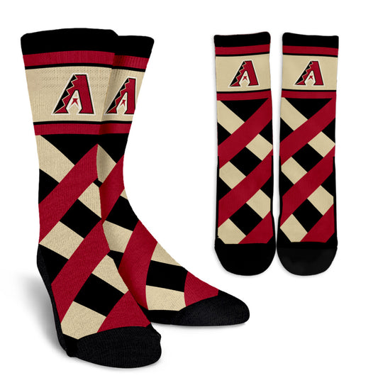 Sports Highly Dynamic Beautiful Arizona Diamondbacks Crew Socks