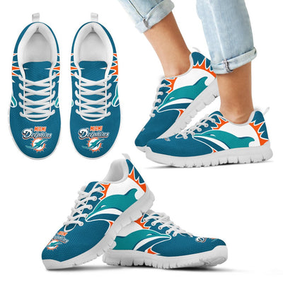 Gorgeous Logo Miami Dolphins Sneakers