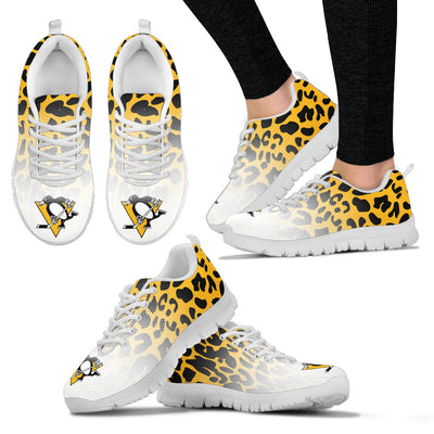 Beautiful Pittsburgh Penguins Sneakers Leopard Pattern Awesome