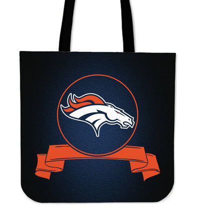 Score Art Denver Broncos Tote Bags