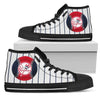 Straight Line With Deep Circle New York Yankees High Top Shoes