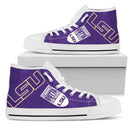 Straight Outta LSU Tigers High Top Shoes