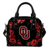 Valentine Rose With Thorns Oklahoma Sooners Shoulder Handbags