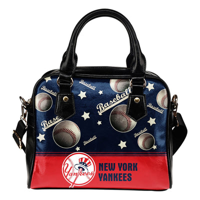 Personalized American Baseball Awesome New York Yankees Shoulder Handbag