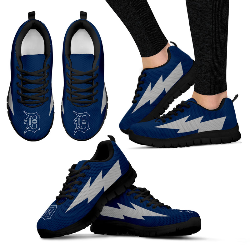Lovely Style Detroit Tigers Sneakers Thunder Lightning Amazing Logo