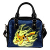Pikachu Angry Moment Akron Zips Shoulder Handbags