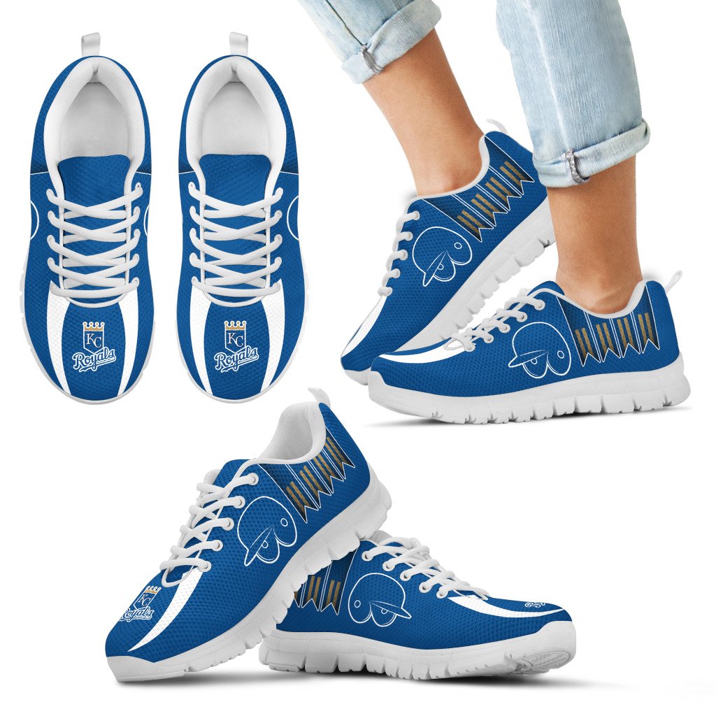 Vintage Four Flags With Streaks Kansas City Royals Sneakers