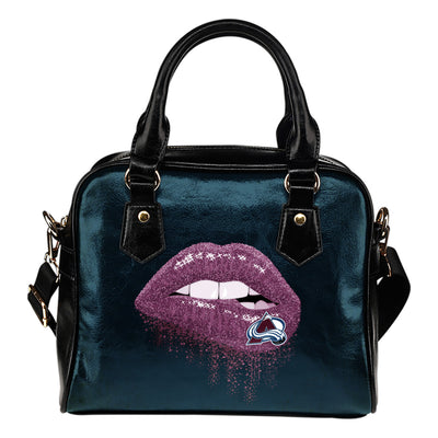 Beautiful Lips Elegant Logo Colorado Avalanche Shoulder Handbags