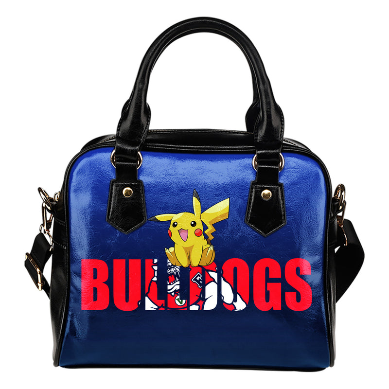 Pokemon Sit On Text Fresno State Bulldogs Shoulder Handbag