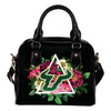Floral Rose Valentine Logo South Florida Bulls Shoulder Handbags