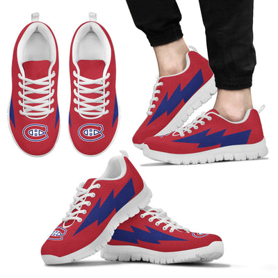 Great Montreal Canadiens Sneakers Thunder Lightning Amazing Logo