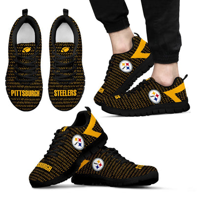 Pattern Logo Slide In Line Pittsburgh Steelers Sneakers