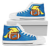 Pikachu Laying On Ball Detroit Lions High Top Shoes