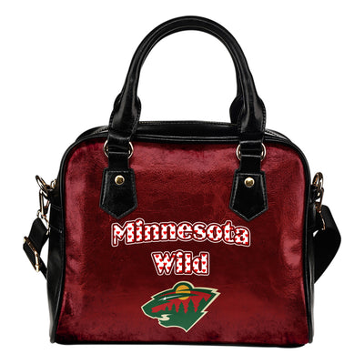 Love Icon Mix Minnesota Wild Logo Meaningful Shoulder Handbags