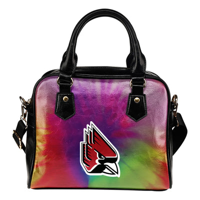 Rainbow Dynamic Mix Colours Gorgeous Ball State Cardinals Shoulder Handbags
