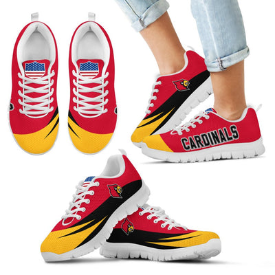 Awesome Gift Logo Louisville Cardinals Sneakers