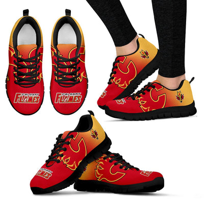 Colorfull Unofficial Calgary Flames Sneakers