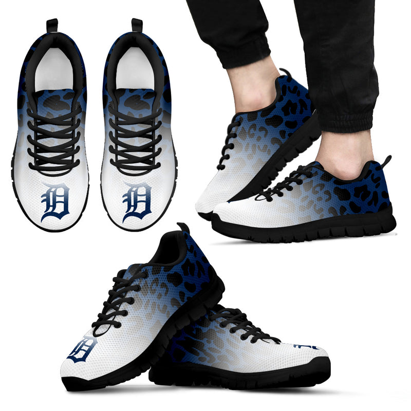 Leopard Pattern Awesome Detroit Tigers Sneakers