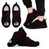 Marvelous Striped Stunning Logo Colorado Avalanche Sneakers