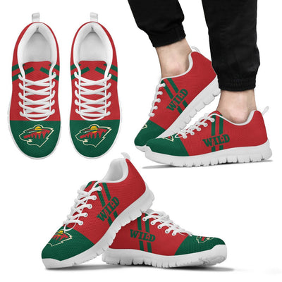 Line Stripe Logo Bottom Minnesota Wild Sneakers