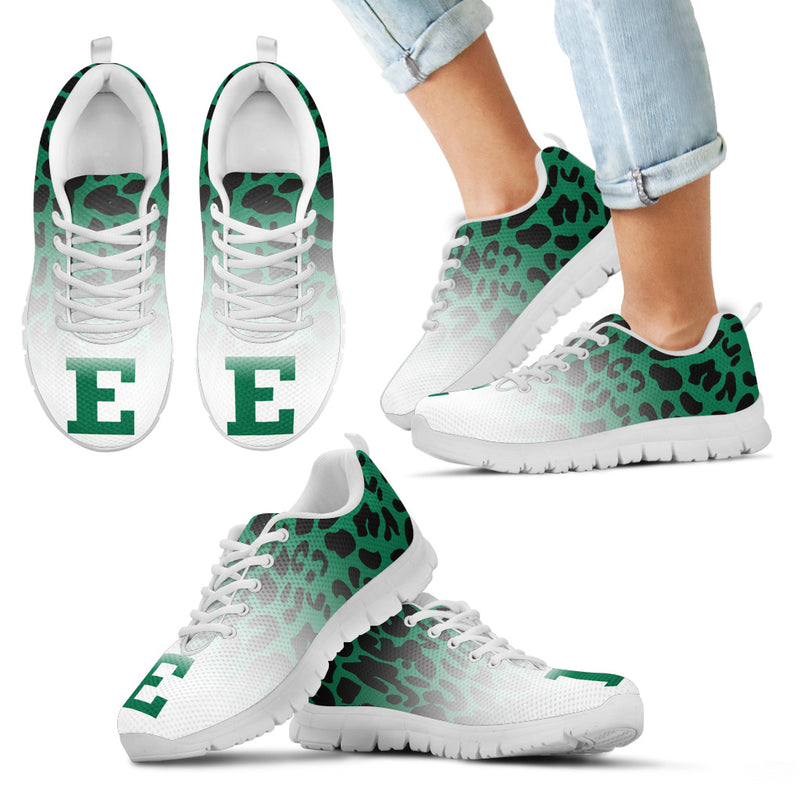 Leopard Pattern Awesome Eastern Michigan Eagles Sneakers