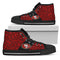 Perfect Cross Color Absolutely Nice San Francisco 49ers High Top Shoes