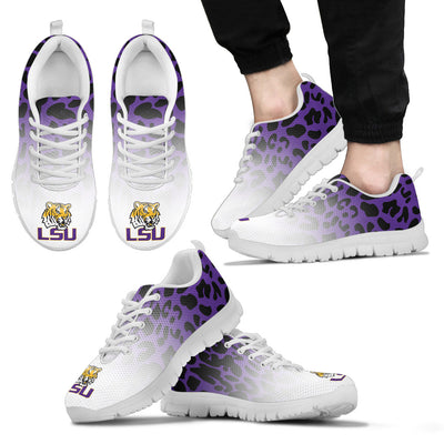 Leopard Pattern Awesome LSU Tigers Sneakers