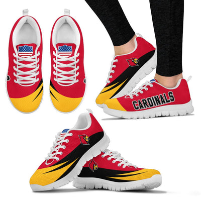 Awesome Gift Logo Louisville Cardinals Sneakers