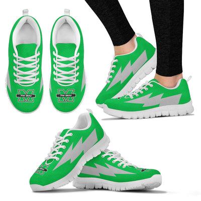 Cute Marshall Thundering Herd Sneakers Thunder Lightning Amazing Logo